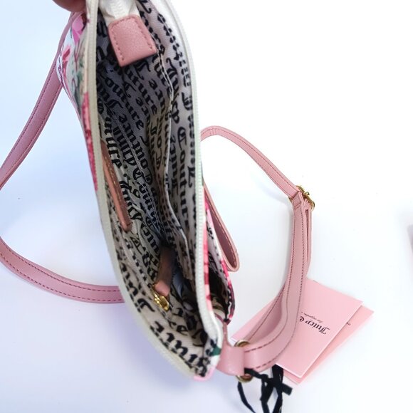 NWT Juicy Couture Peek a Bow Pick UR Petal Crossbody 2 Piece Set - Picture 6 of 8